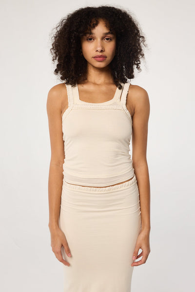 SOLOTEX ツイル ランダムフリルTANK TOP SOLOTEX ツイル ランダムフリルTANK TOP SOLOTEX ツイル