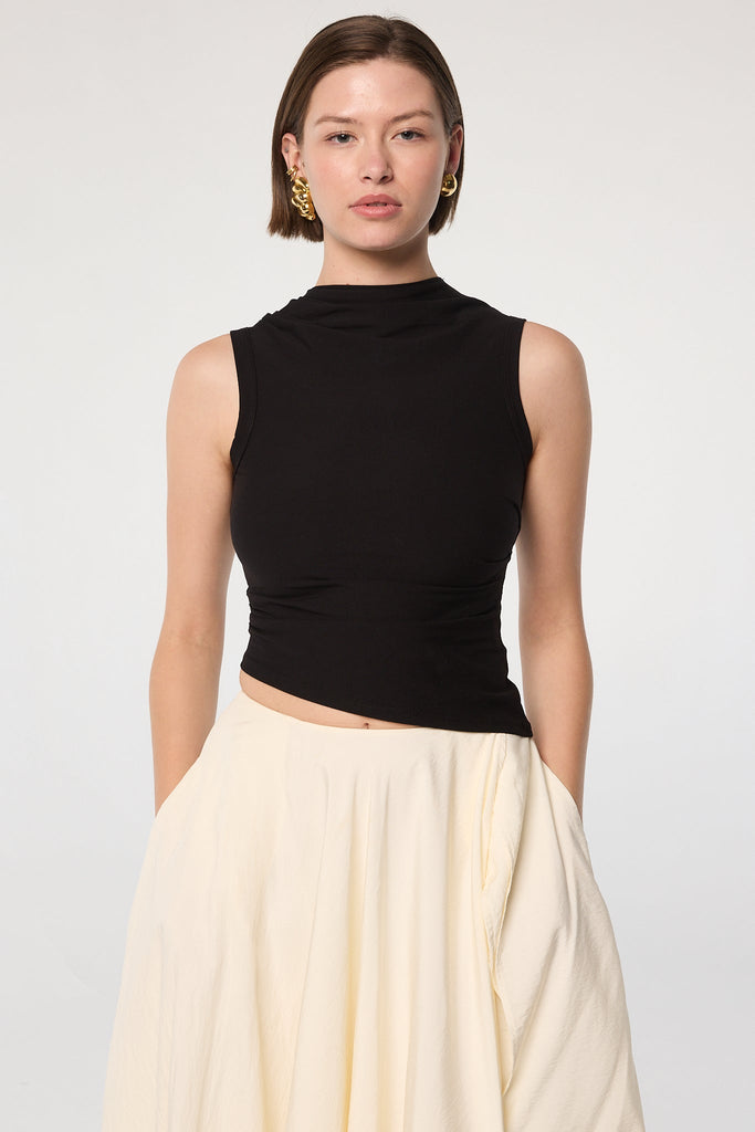 SELMA TANK TOP BLACK - The Line by K