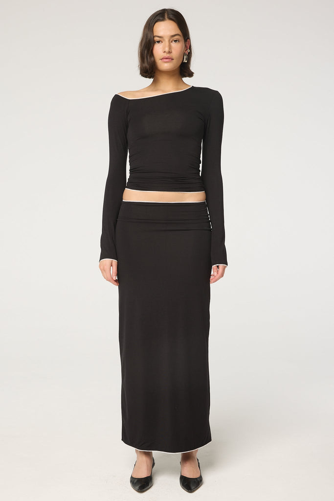 SOLENE SKIRT BLACK - The Line by K