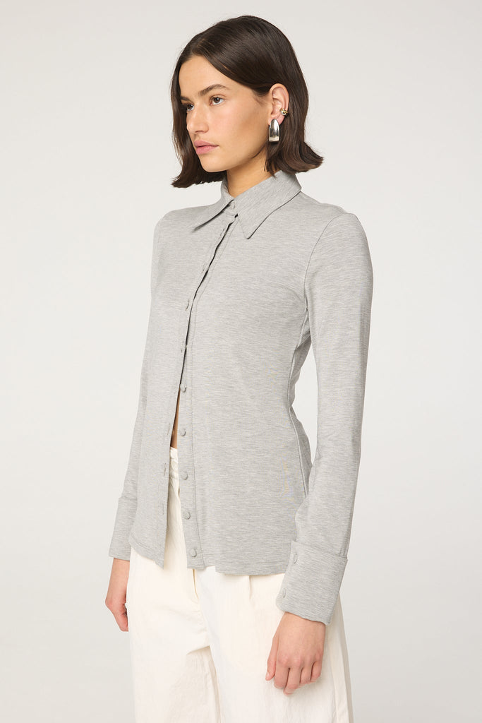 SPAZZI TOP HEATHER GREY - The Line by K
