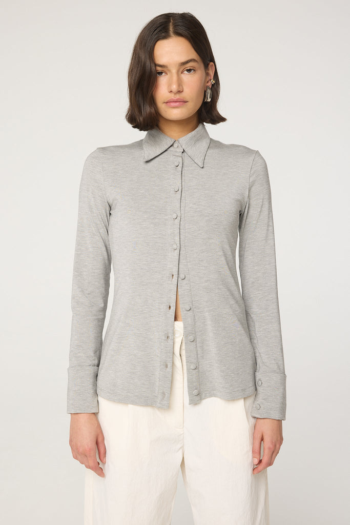 SPAZZI TOP HEATHER GREY - The Line by K