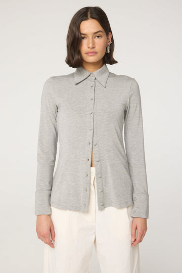 SPAZZI TOP HEATHER GREY - The Line by K