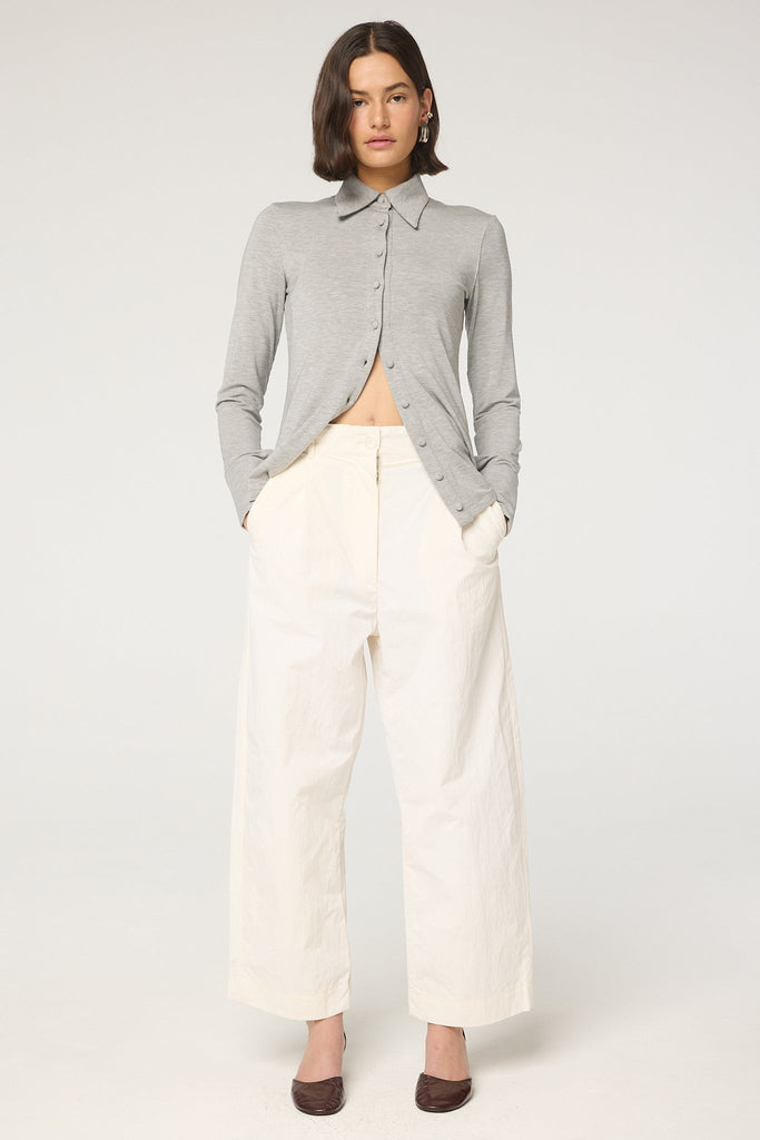 SPAZZI TOP HEATHER GREY - The Line by K