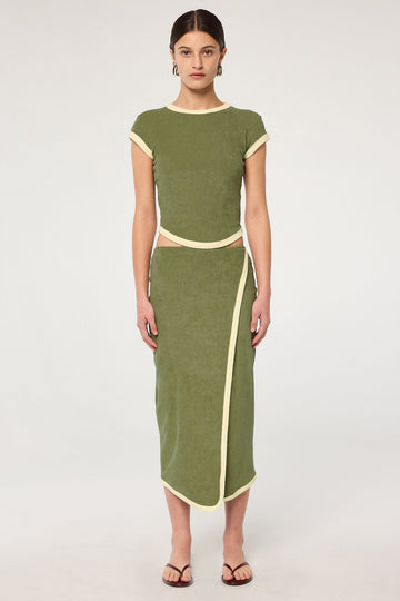 STAV SKIRT KHAKI GREEN - The Line by K