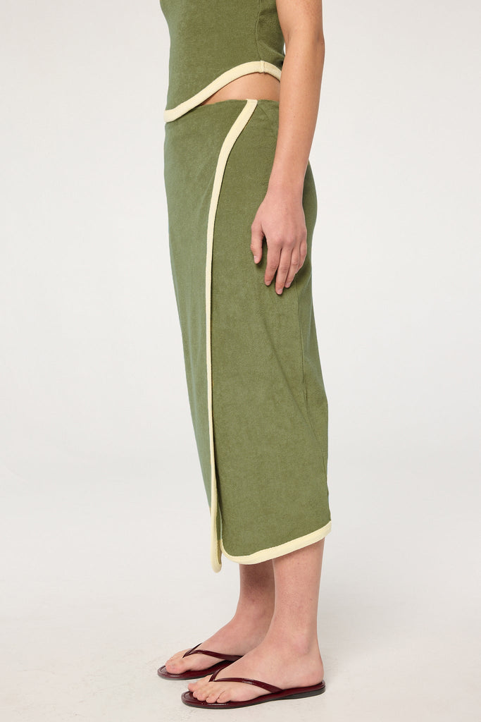 STAV SKIRT KHAKI GREEN - The Line by K