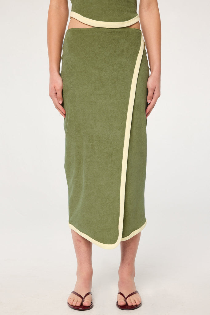 STAV SKIRT KHAKI GREEN - The Line by K