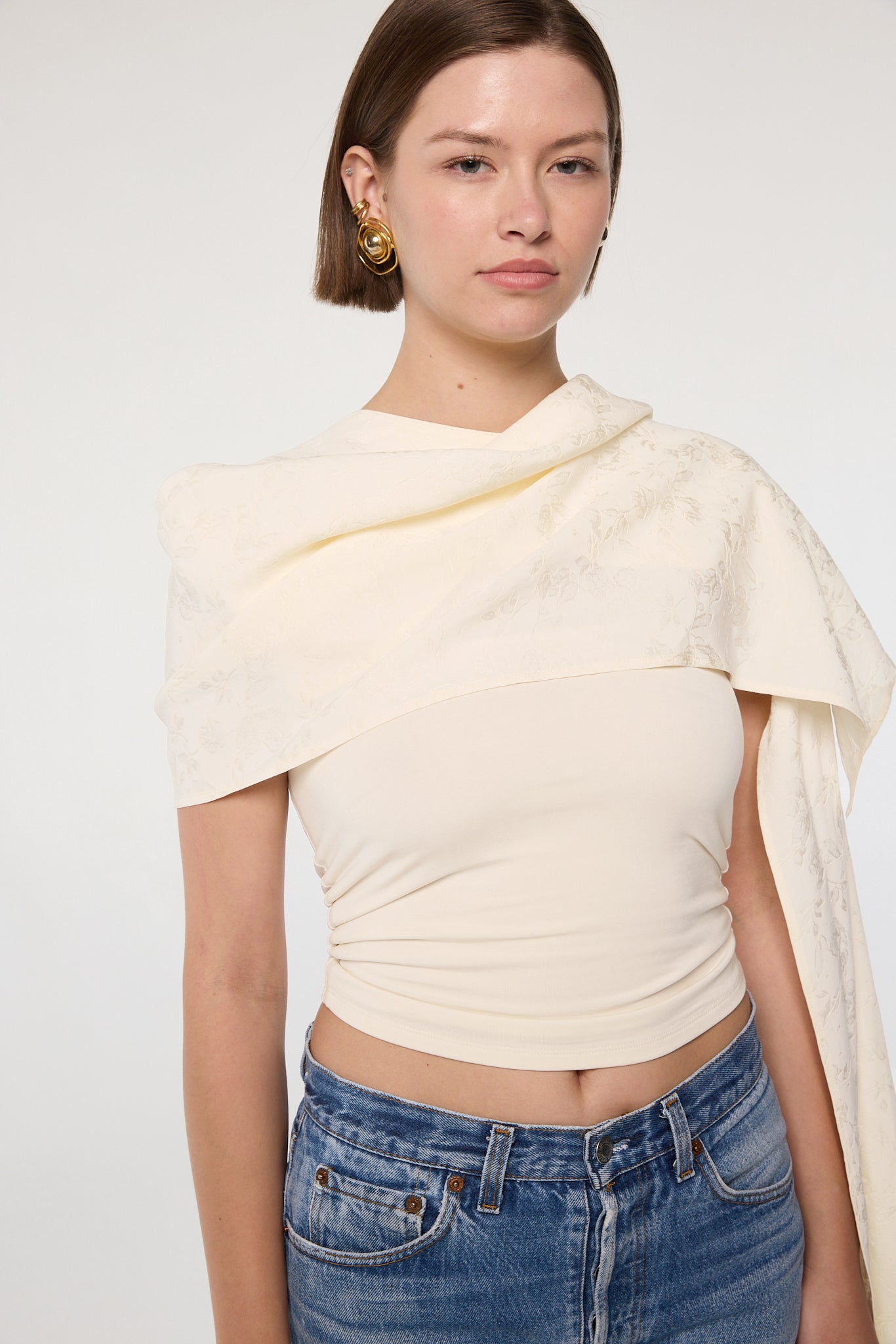 Tora Cape Top - Vanilla | The Line By K – The Line by K