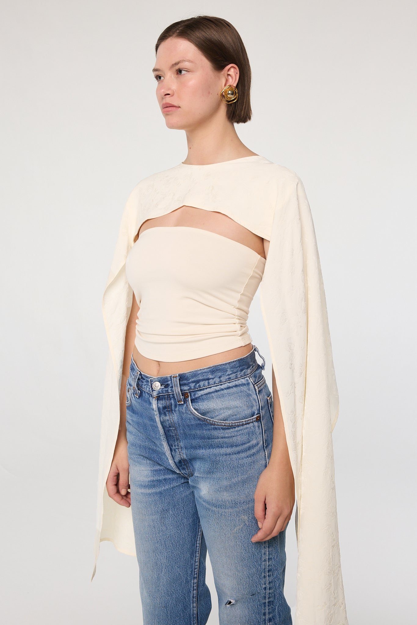 Tora Cape Top - Vanilla | The Line By K – The Line by K