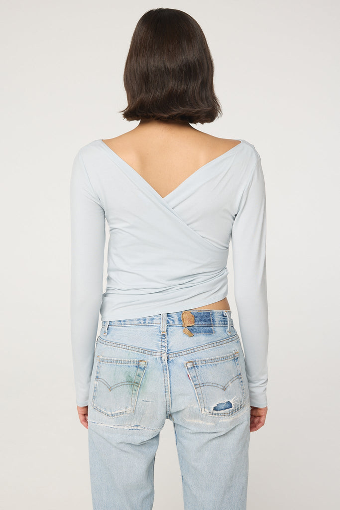 UMI LONGSLEEVE TOP POWDER BLUE - The Line by K