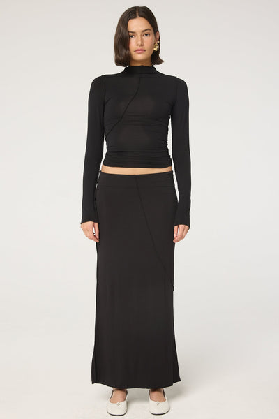Vana Maxi Skirt - Black | The Line by K