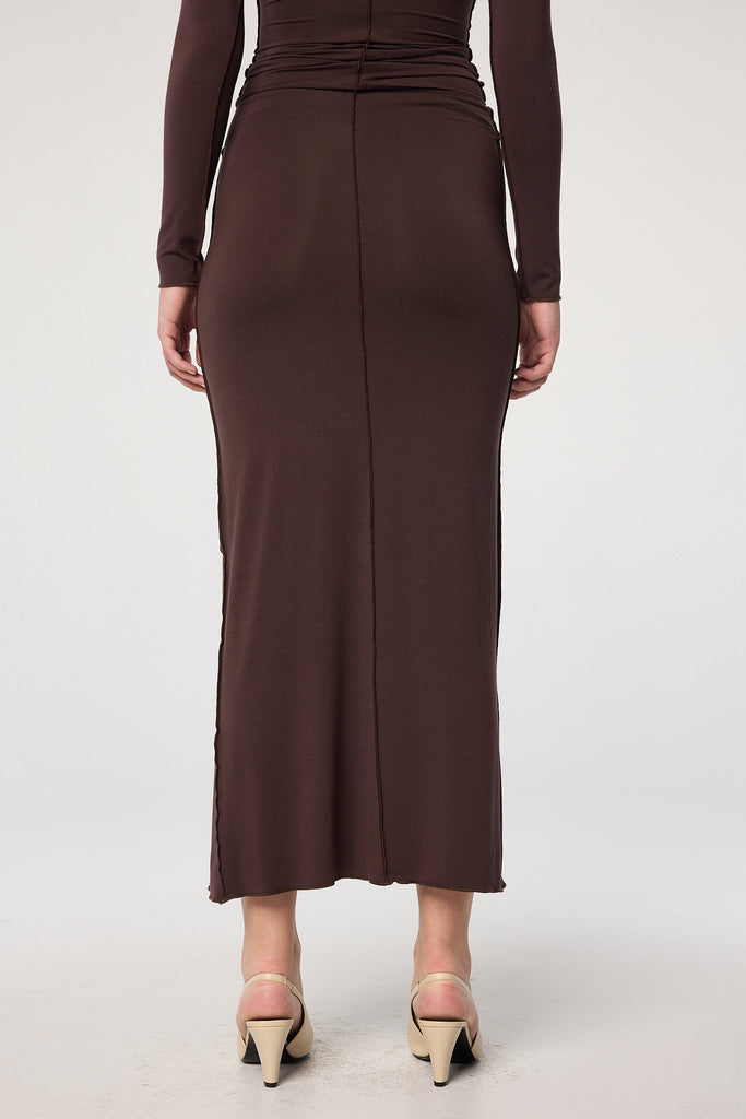 VANA SKIRT CHOCOLATE - The Line by K