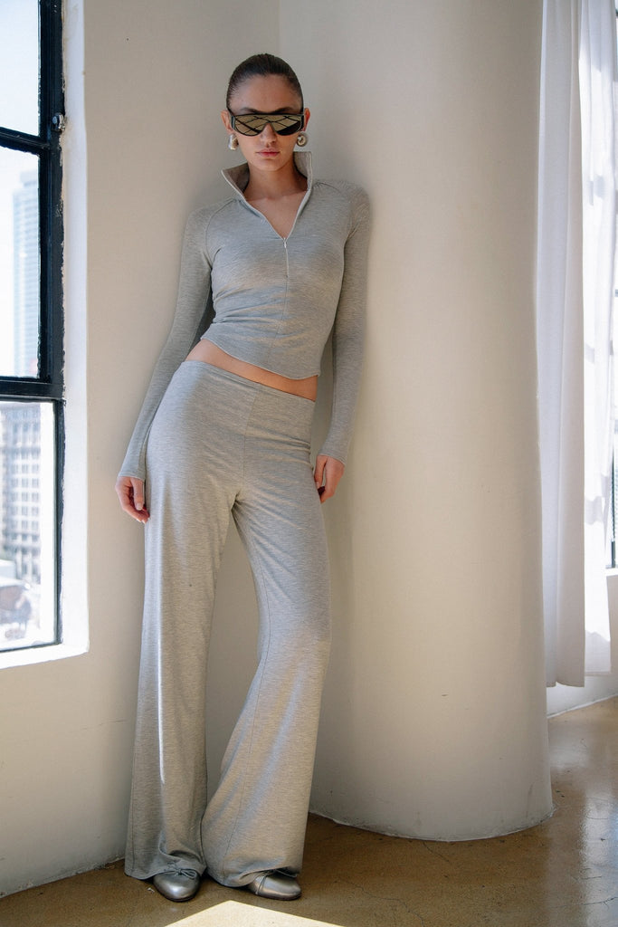 WOODLEY PANT HEATHER GREY - The Line by K
