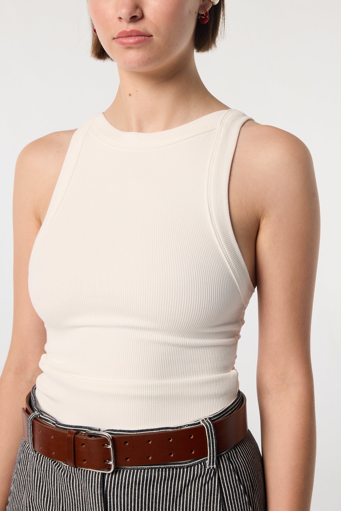 Ximeno Tank Top - White | The Line by K