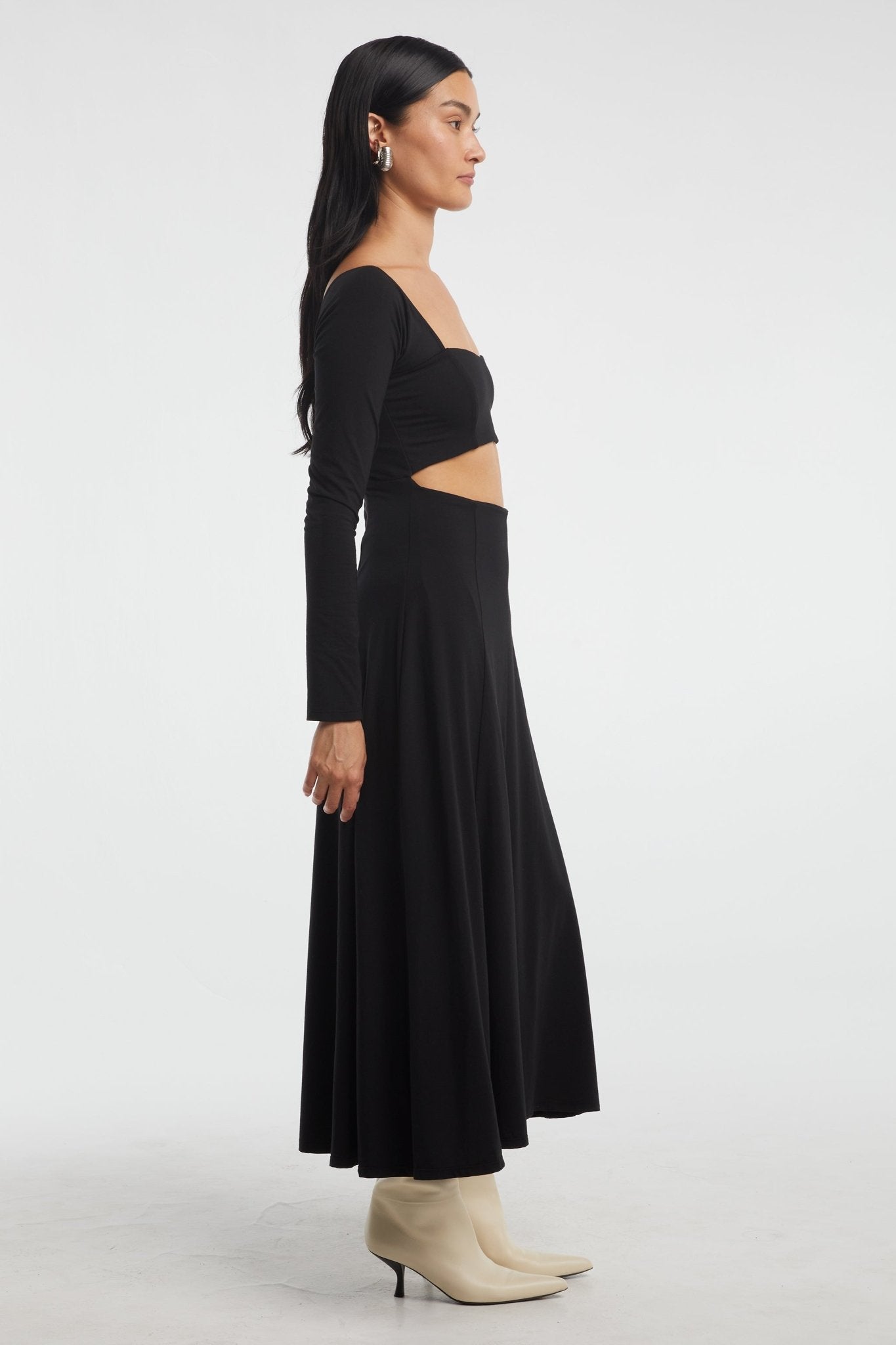 The Line by K - Benison Dress - Black Small / Black The Line by K - Benison Dress - Black Small / Black