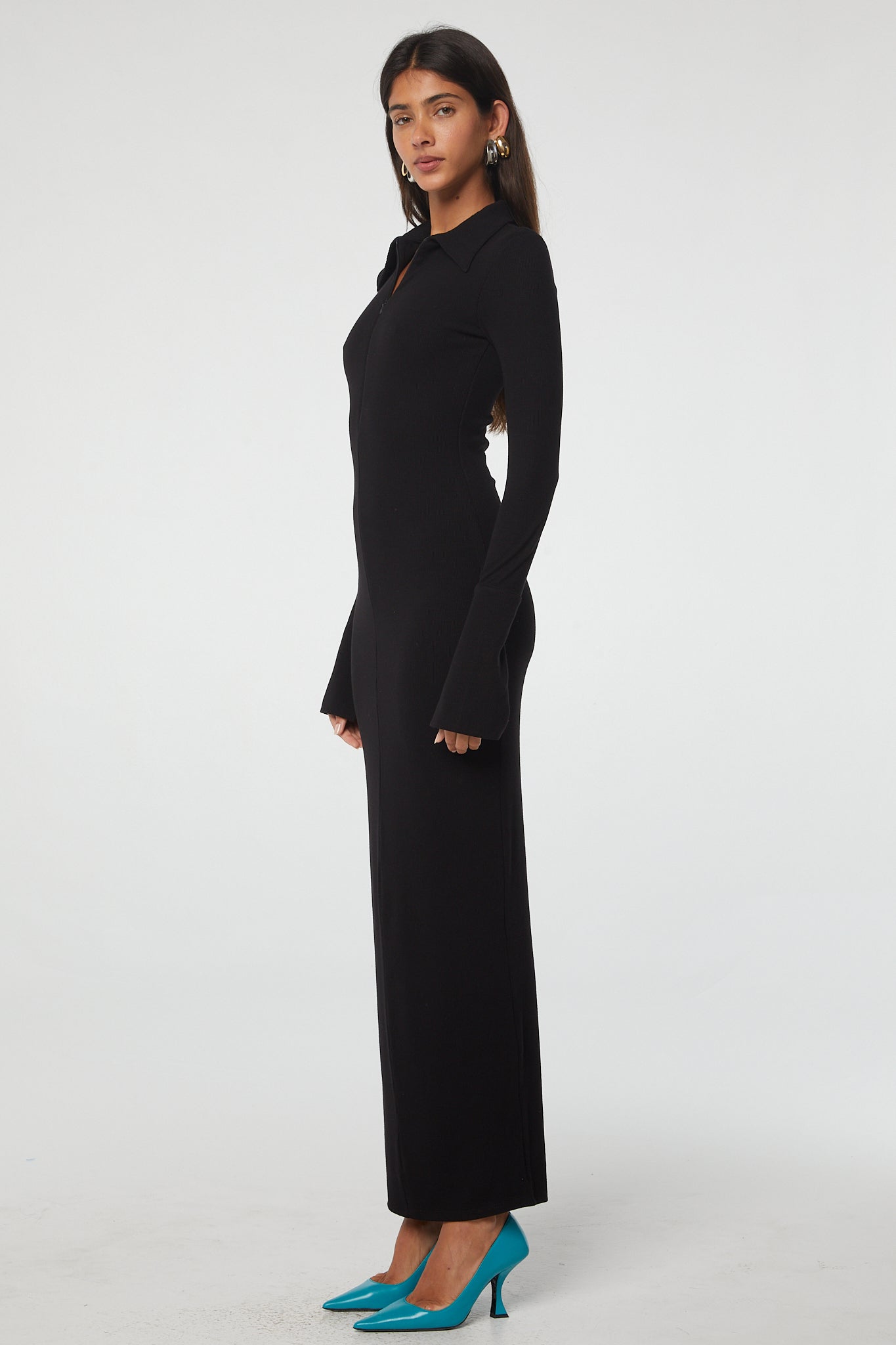 chinese dress ladies The Line by K Candela Maxi Dress in Black