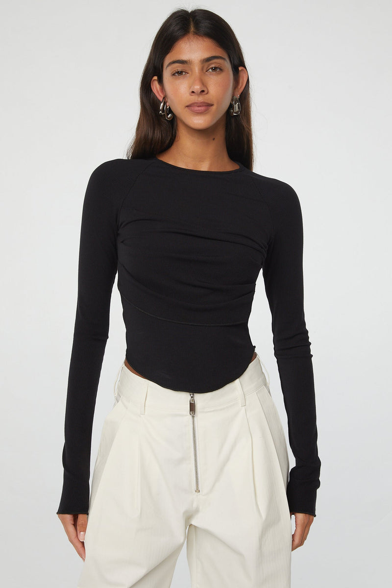 Cathal Top - Black | The Line by K