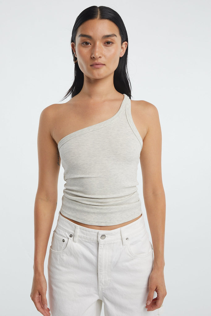 DRISS TANK TOP LIGHT HEATHER GREY - The Line by K