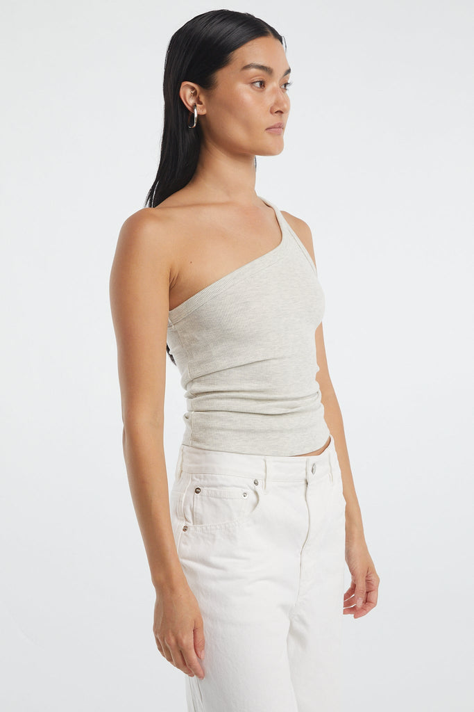 DRISS TANK TOP LIGHT HEATHER GREY - The Line by K