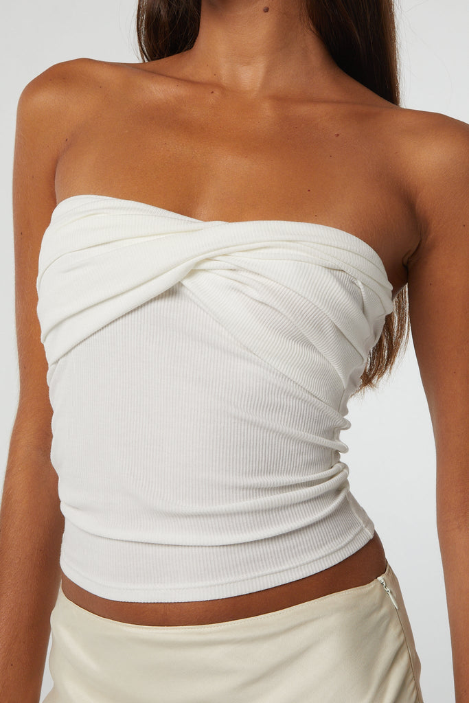 IZZY TUBE TOP WHITE - The Line by K