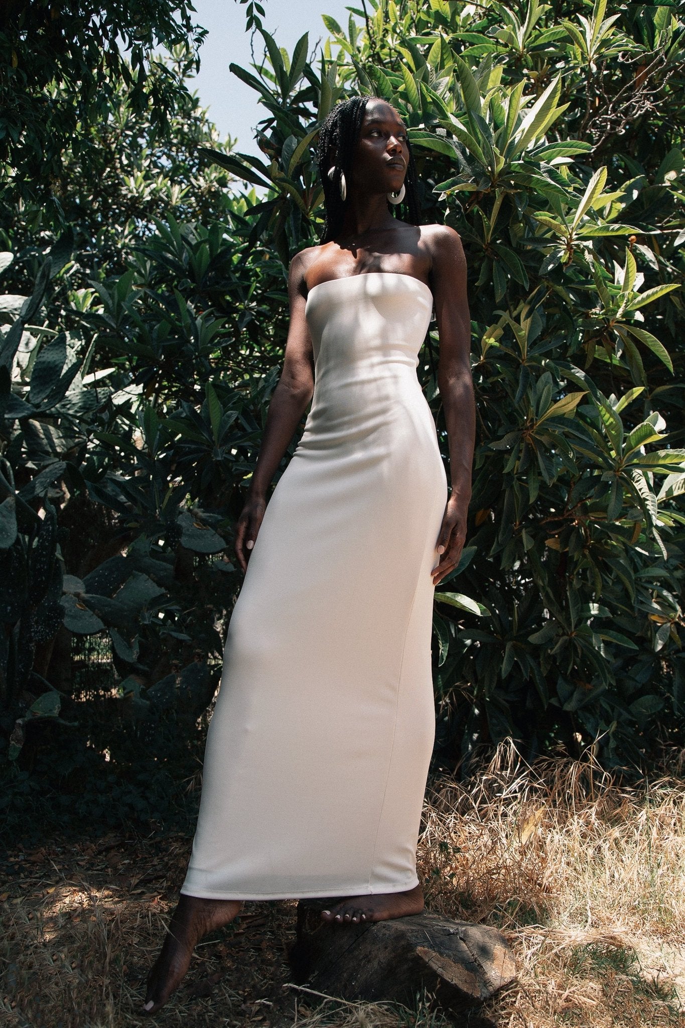The Line By K Jace Dress - Vanilla - S The Line By K Jace Dress - Vanilla - S