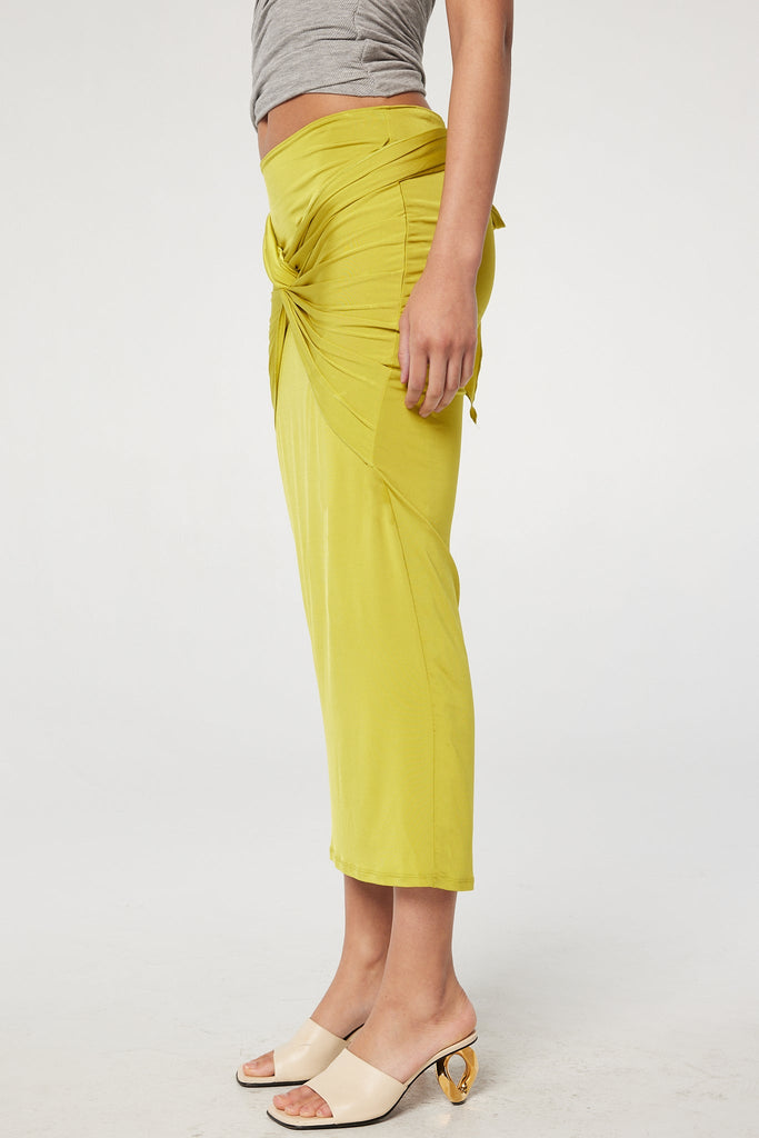 JANAE SKIRT CHARTREUSE - The Line by K