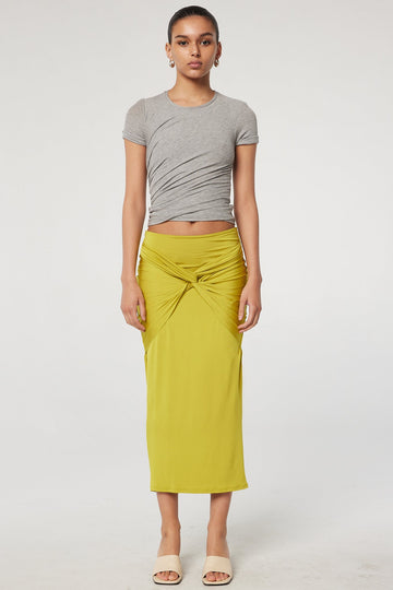 JANAE SKIRT CHARTREUSE - The Line by K