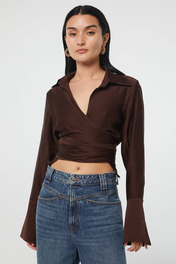 JETT TOP CHOCOLATE - The Line by K