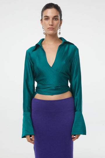 JETT TOP MARINE GREEN - The Line by K