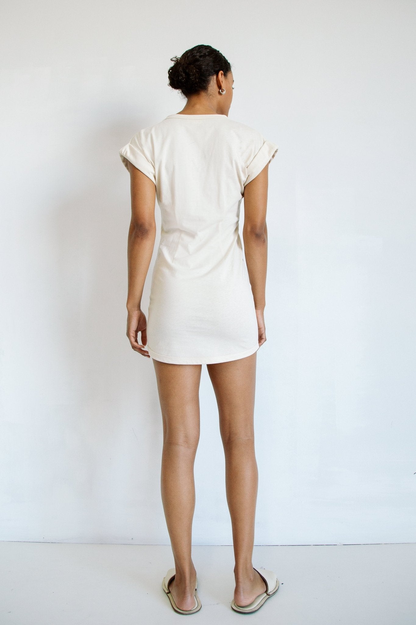 knee length dresses for ladies Loza Dress | Color: Vanilla | Size M
