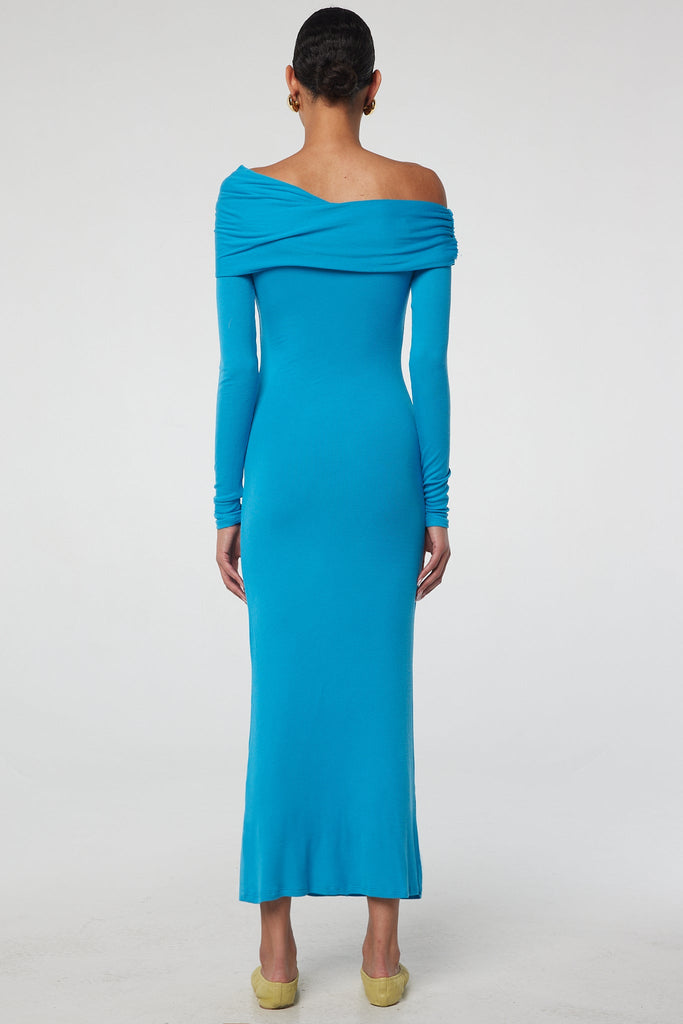 MAISIE DRESS ELECTRIC TURQUOISE - The Line by K