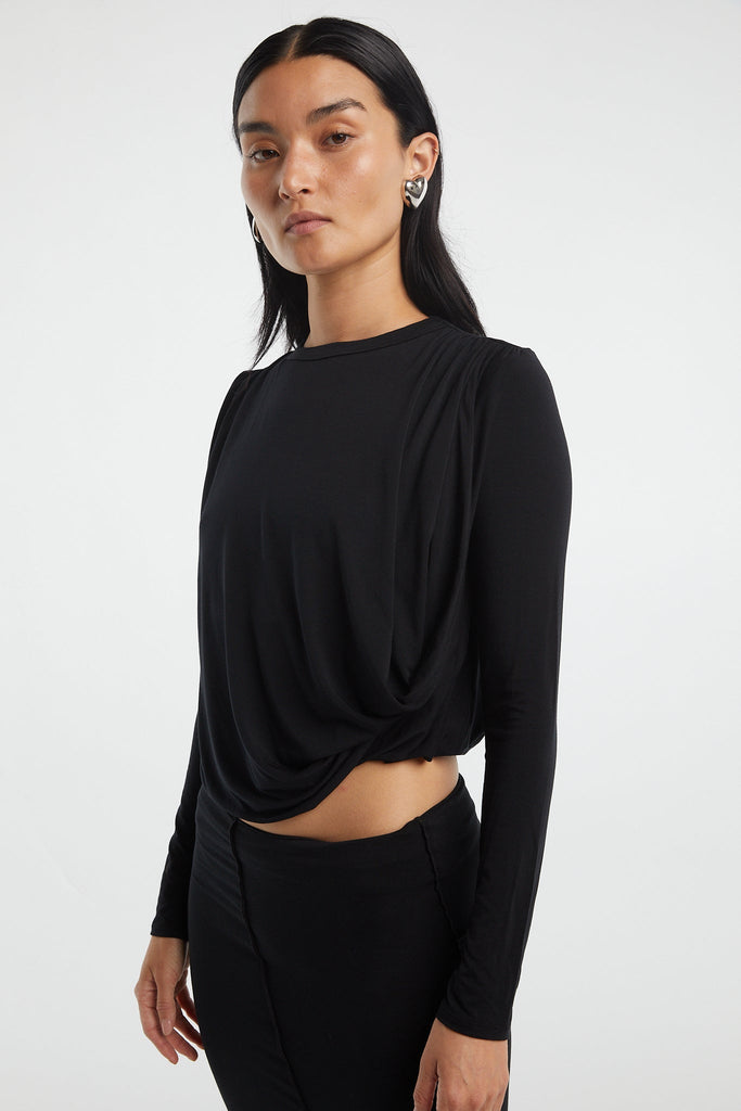 OPHELIA TOP BLACK - The Line by K