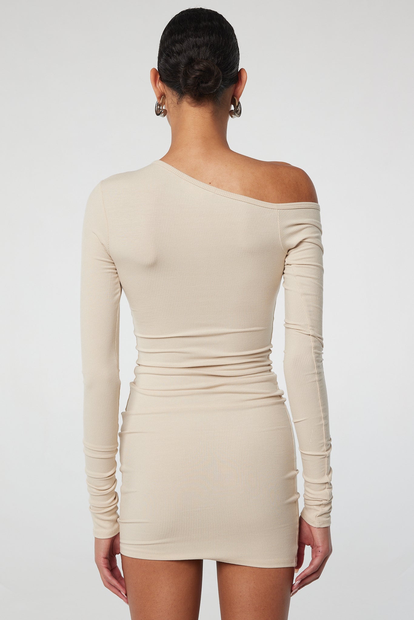 Rori Off-The-Shoulder Henley Mini Dress | The Line by K Rori Off-The-Shoulder Henley Mini Dress | The Line by K