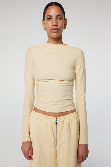 Selma Long Sleeve Top - Buttercream | The Line by K
