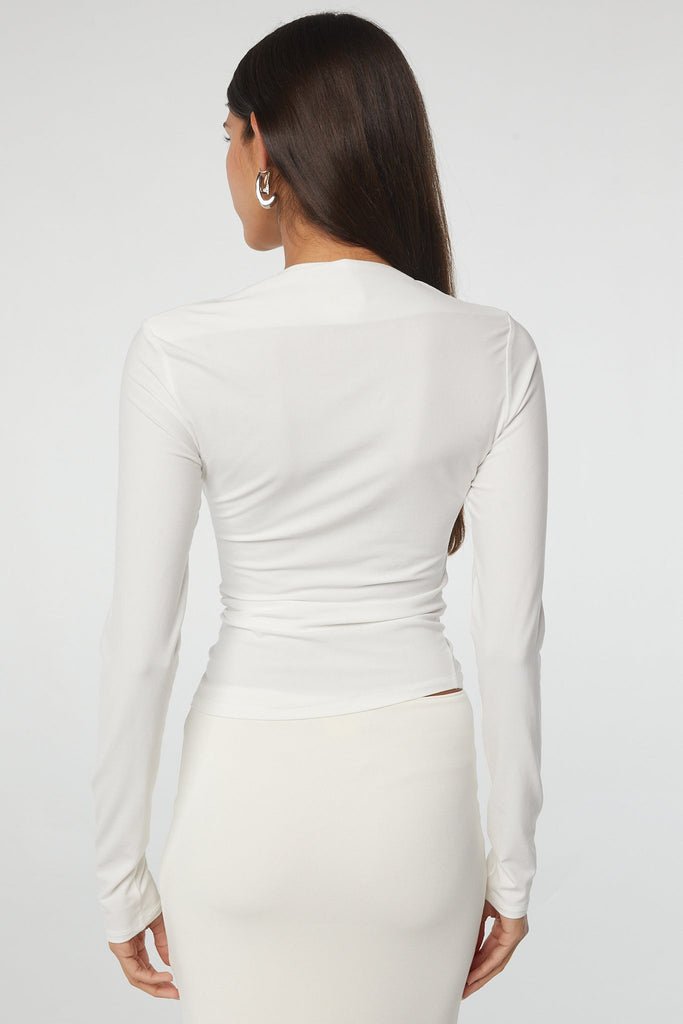 SELMA LONG SLEEVE TOP WHITE - The Line by K