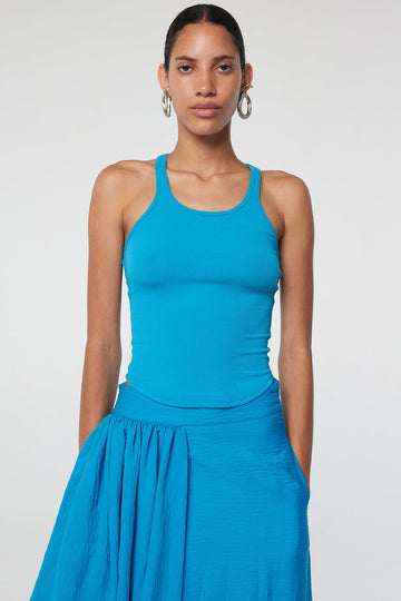 SOPHIE TANK TOP ELECTRIC TURQUOISE - The Line by K