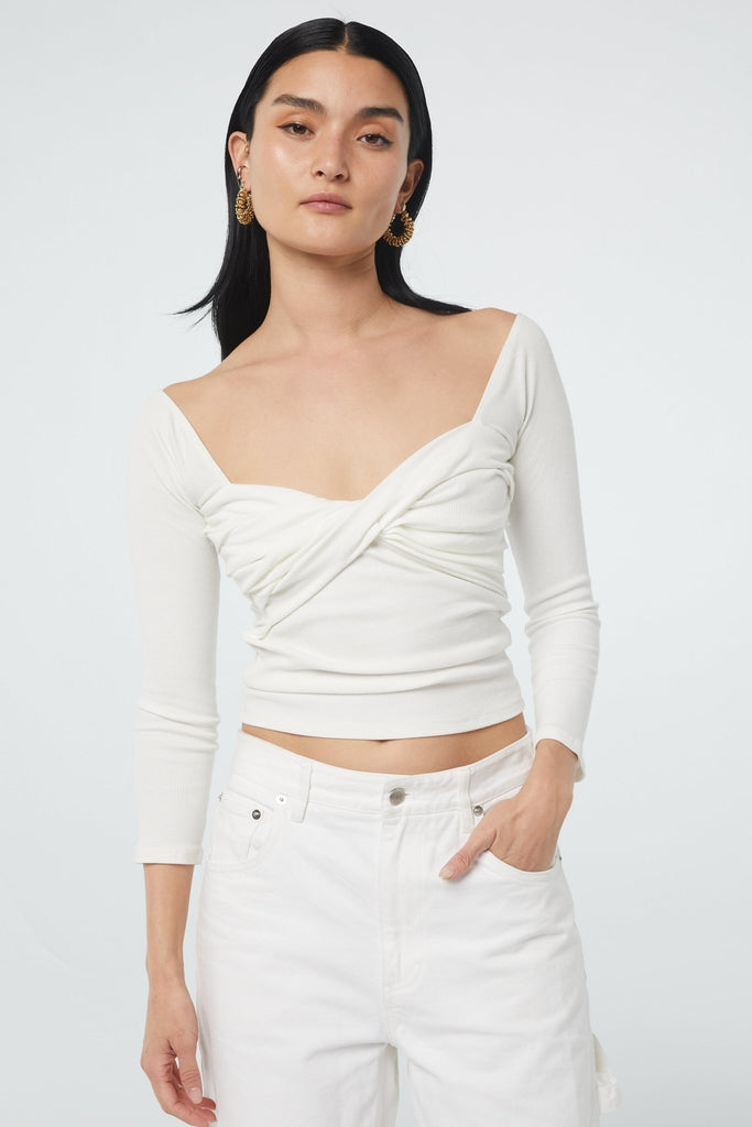 STEVIE TOP WHITE - The Line by K