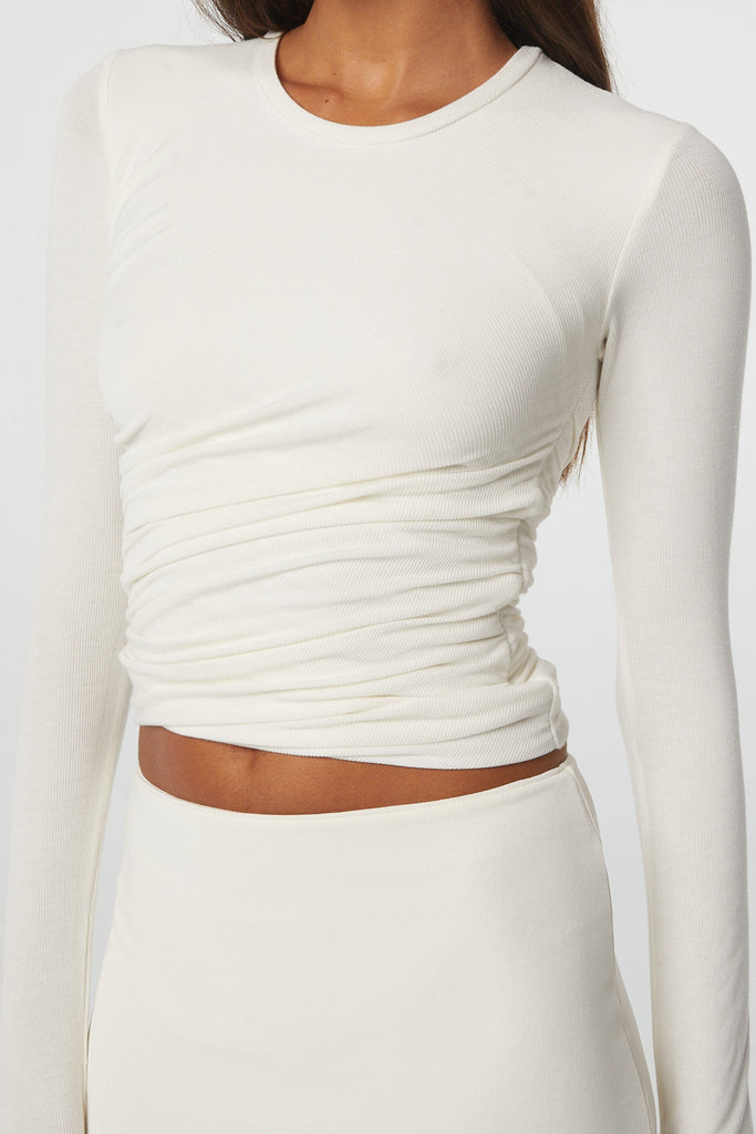 TERA LONGSLEEVE TOP WHITE - The Line by K