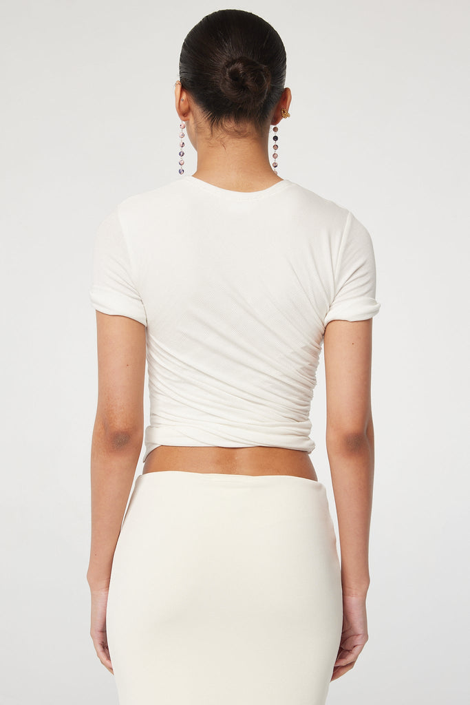 TERA SHORT SLEEVE T-SHIRT WHITE - The Line by K