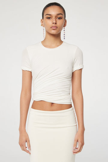 TERA SHORT SLEEVE T-SHIRT WHITE - The Line by K
