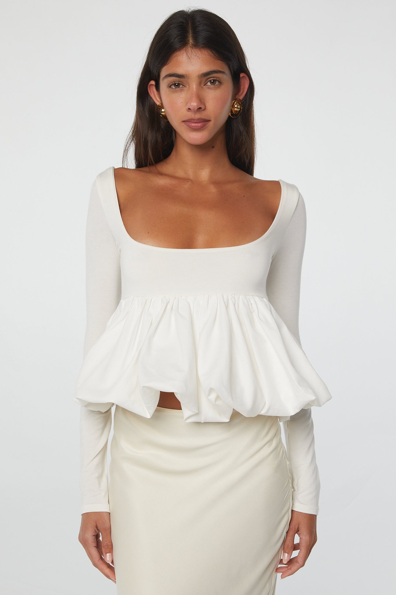 The Line By K Beige Elisa Cape Top
