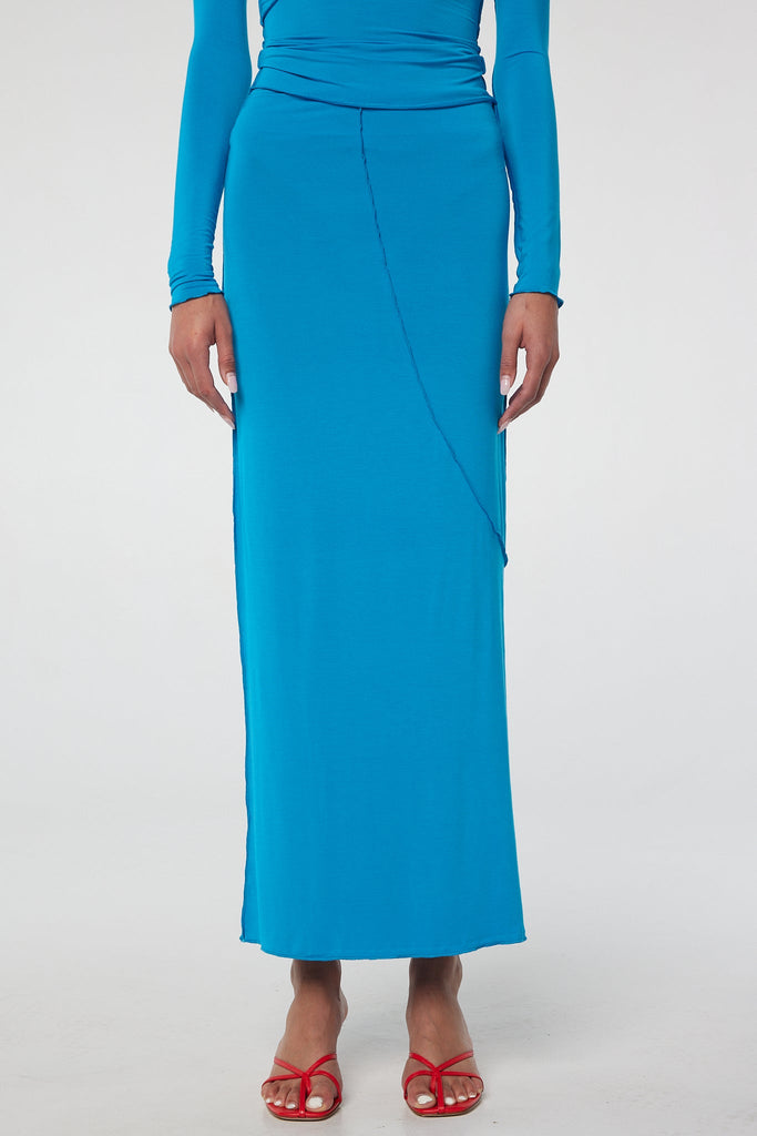 VANA SKIRT ELECTRIC TURQUOISE - The Line by K