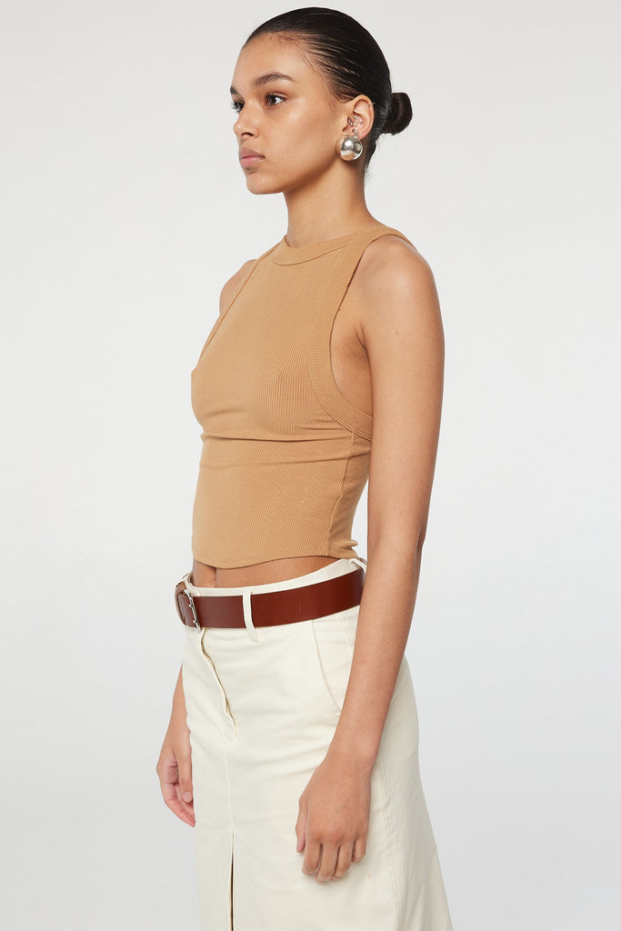 XIMENO TANK TOP CAMEL - The Line by K