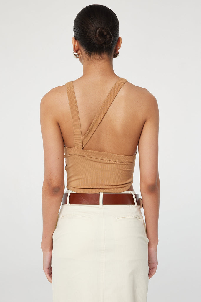 XIMENO TANK TOP CAMEL - The Line by K