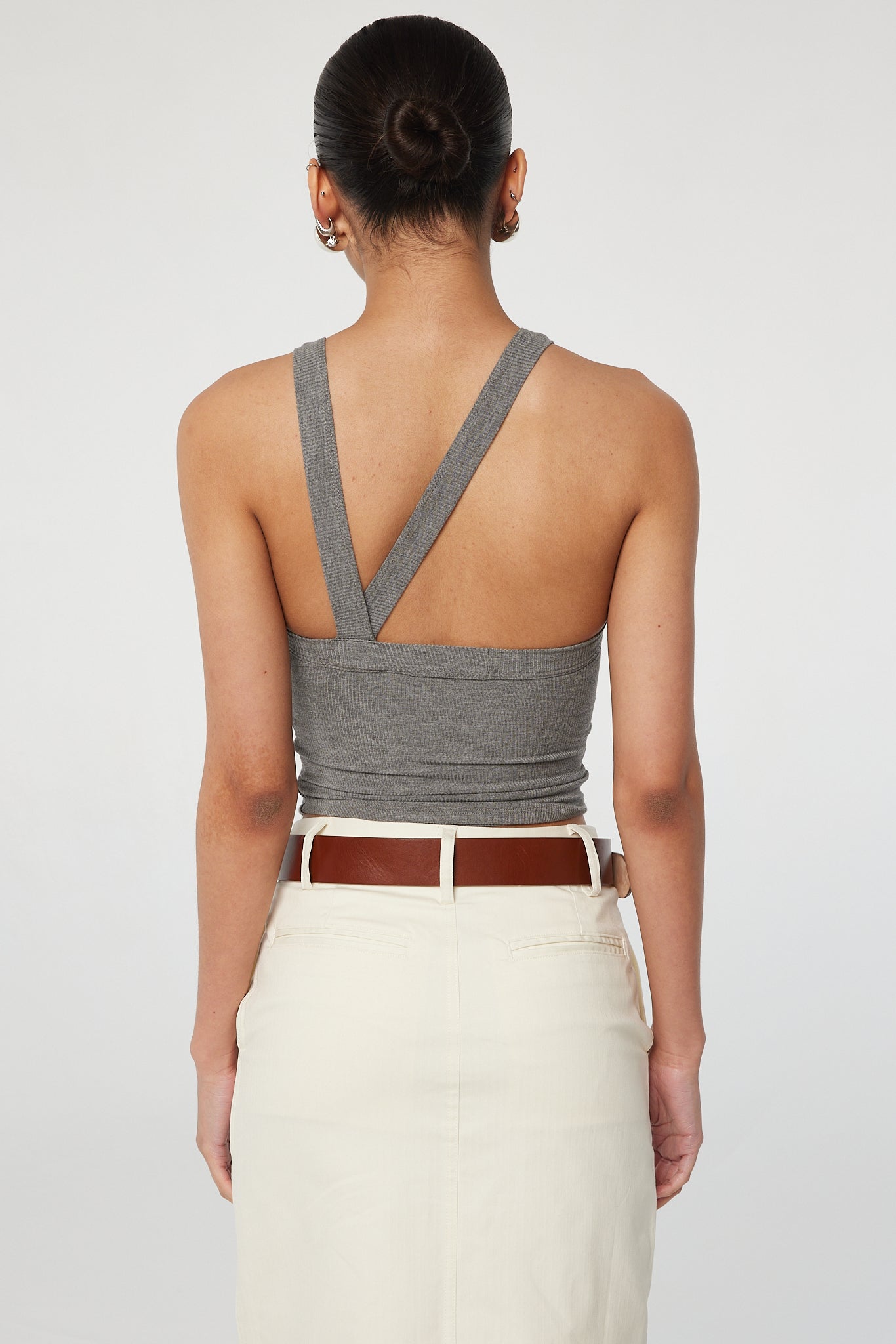 Ximeno Tank Top - Heather Grey | The Line by K
