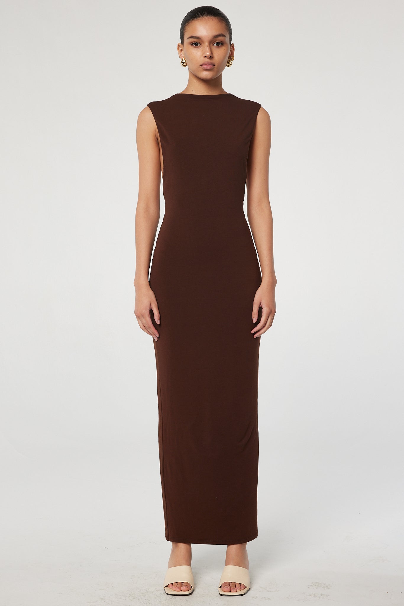 Yuki Dress - Chocolate | The Line by K Yuki Dress - Chocolate | The Line by K