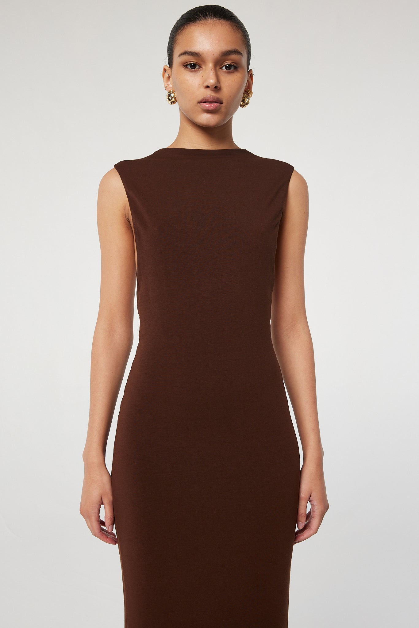 Yuki Dress | Color: Chocolate | Size XL | The Line by K Yuki Dress | Color: Chocolate | Size XL | The Line by K